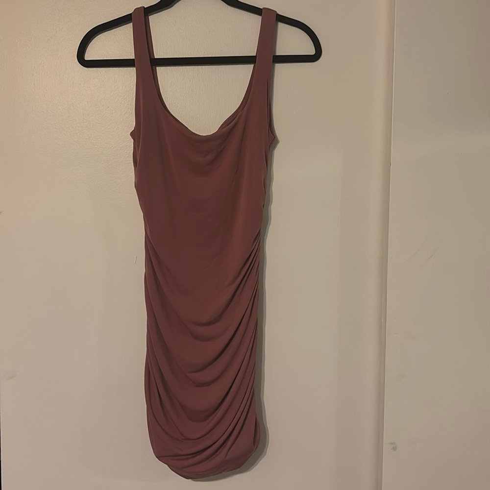 Windsor Mauve Ruched Mini Dress